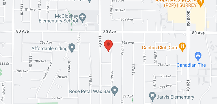 map of 7913 116A STREET